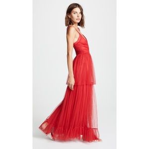 STAUD Mandy Dress Red sz 10